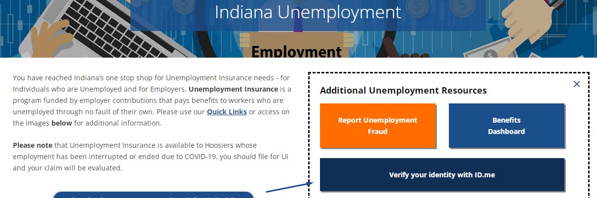 Reclamar el seguro por desempleo de Indiana.