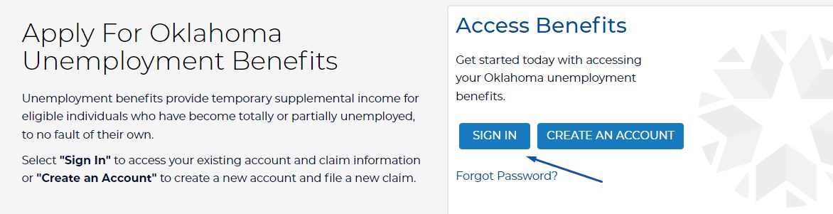 Reclamar el seguro por desempleo de Oklahoma.